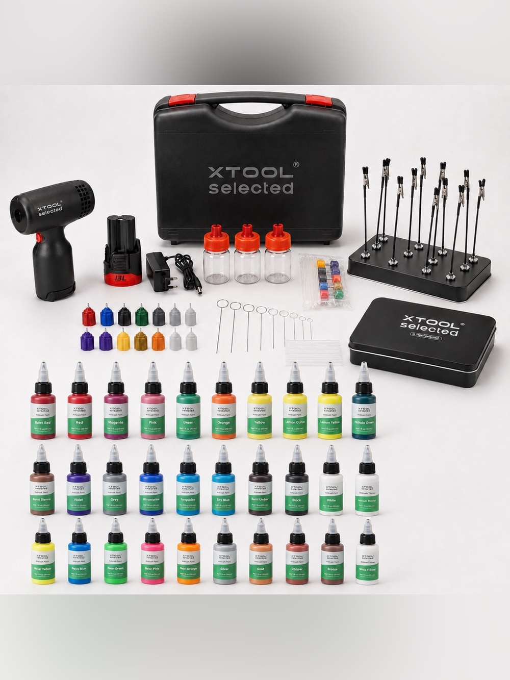xTool Selected SnapSpray Cordless Airbrush Kit 28 Paints 2 Thinners New
